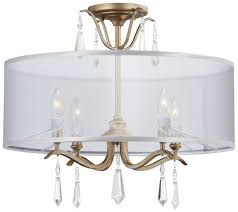 White fabric with white glass diffuser. Minka Lavery Laurel Estate Convertible Ceiling Light In Brio Gold Lightsonline Com