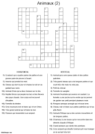 Mots Croises Gratuits Pour Enfants Vocabulaire Les Animaux Mots Croises A Imprimer Mots Fleches Enfants Mots Croises Enfants