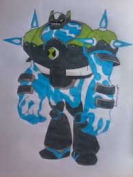 Omnitrix to the max (gold): Shock Rock Ov By Artmachband196 Deviantart Com On Deviantart Ben 10 Alien Drawings Alien Design