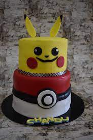 Pokemon Inspired Chocolate Cake For 5 Year Old Boys Birthday Cake 5 Year Old Boy Boy Birthday Cake Boy Birthday Decorations