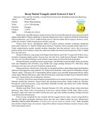 Doc Resep Mental Tangguh Untuk Generasi Z Dan Y Pdf Liah Siti Syarifah Academia Edu