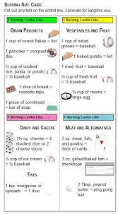 serving size chart healthy pinterest serving size