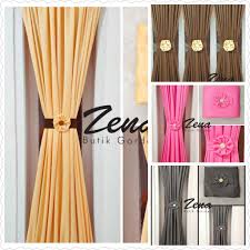 Harga gorden minimalis per meter murah Gorden Minimalis Gorden Jendela Hordeng Ikat Kupu Kupu Minimalis Tirai Gordyn Shopee Indonesia