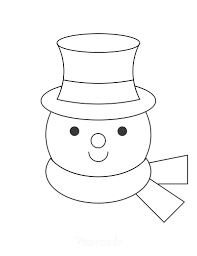 Please, give attribution if you use this image in your website. 60 Best Snowman Coloring Pages For Kids Free Printables