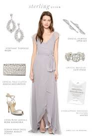 Gray Dress And Accessories For Bridesmaids Black Tie Wedding Guest Dress Grey Bridesmaid Dresses Black Tie Wedding Attire