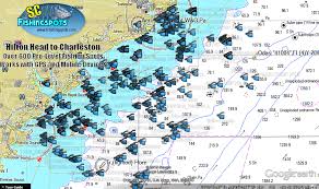 fishing maps fish hilton head to charleston south carolina