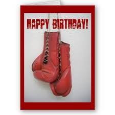 Happy Birthday Boxing Gloves Card Kickboxing Gym Boxing Gloves Birthday Cards