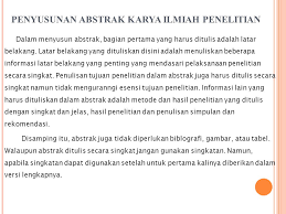 Kata pengantar dalam kata pengantar memuat uraian singkat tentang maksud tesis pedoman penulisan tesis. Abstrak Resensi Resume Sipsosis Karya Ilmiah Ppt Download