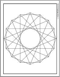 Colorful crayons offer plenty of room for creativity. Geometric Spirograph Coloring Pages