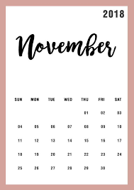 November 2018 Cute And Crafty Design Calendar Design Calendar Wallpaper Calendar 2018 Design