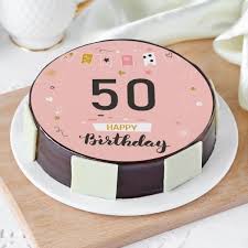 50th birthday ideas for fun themes, memorable gift suggestions, decorations that pop, and tips for engaging and entertaining your guests. 50th Birthday Cake For Her Half Kg Gift Send Single Pages Gifts Online Hd1108835 Igp Com