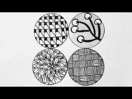 drawing 5 zentangle patterns step by step easy and simple drawing رسم زنتانجل خمس انماط مختلفة youtube zentangle pattern decor