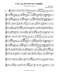 Anaprofemusic Partitura Can You Feel The Love Tonight Sheet Music Elton John Partituras De Saxofon Partituras Piano Partituras