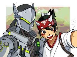 Overwatch genji and kiriko