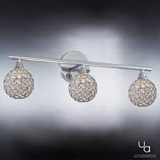 Light is one of the most crucial conditions for plant growth. Uql2631 Crystal Globe Globe Bathroom Vanity Light 8 H X 23 W Chrome