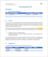 Impact assessment template is a document that is used to assess the consequences of certain project launched to an institute, organization or project. Change Management Plan Template Sample And Example Project Management Templates