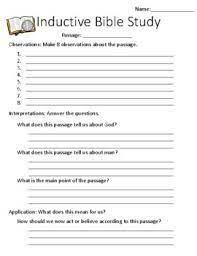 Esther an inductive bible study. Inductive Bible Study Worksheet By Christ Centered Education Tpt
