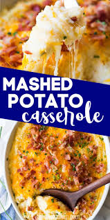 Mashed Potato Casserole Recipe Mashed Potato Casserole Potatoe Casserole Recipes Casserole Recipes