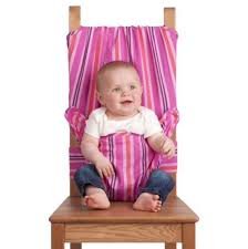 Portable Fabric Highchair For Baby In Pink Candy Stripes Baby Seat Baby Fabric Baby Love