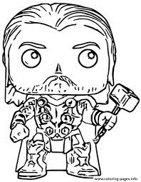 These alphabet coloring sheets will help little ones identify uppercase and lowercase versions of each letter. Funko Pop Marvel Avengers Thor Coloring Pages Printable