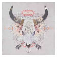 Toile Tete De Buffle 75 X 75 Cm Buffalo Tete De Buffle Deco Toile Buffle