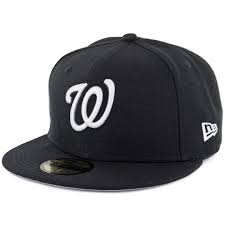 Shop fitted, adjustable and snapback washington nationals hats. New Era 59fifty Washington Nationals Fitted Black White Hat Billion Creation