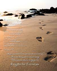 When the last scene of my life shot before me i looked back at the footprints in the sand. Footprints In The Sand Poem Beautiful Poem From Only The Bible Com