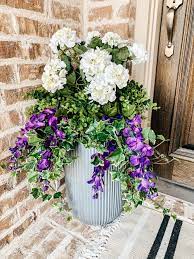 Unfollow artificial outdoor flowers to stop getting updates on your ebay feed. How To Fill An Outdoor Planter With Artificial Flowers And Faux Plants