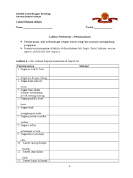Ada beberapa jenis peribahasa, seperti pepatah, ungkapan, perumpamaan, bidal hingga semboyan. Yr9 Perumpamaan Pdf