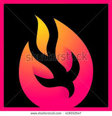 Abstract Holy Spirit Symbol A Black Dove On Flames Pentecost Sunday Fire Holy Spirit Images Holy Spirit Royalty Free Images
