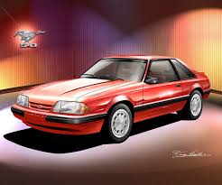 Image result for Bright Red 1991 Mustang