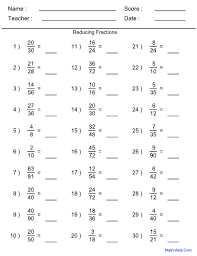 Improve your students' math skills and help them learn how to calculate fractions, percen. Math Aids