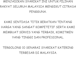 Mudah sahaja untuk membuat tempahan profil syarikat dengan huda. Permata Saadah Catering Canopy Pelamin Majlis Perkahwinan