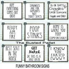 This funny toilet sign is perfect for kids bathroom or guest bathroom! Humor Free Printable Funny Bathroom Signs Trendecors