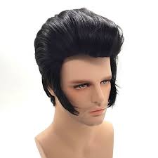 But that wasn't all the king borrowed from his superhero idol. Elvis Presley Hairstyle Short Wigs For Men Cosplay Natural Synthetic Hair Wig Shopee Malaysia
