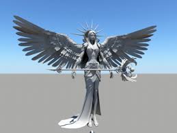 Female Angel Warrior 3d Model Maya Files Free Download Modeling 44719 On Cadnav In 2020 Angel Warrior 3d Model Warrior Girl