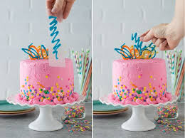 For a showstopping look and the perfect balance of chocolate and vanilla flavors, we've added use a vegetable peeler to shave chocolate easily. Pink Confetti Chocolate Chip Cake The First Year Chocolate Chip Cake Creative Cake Decorating Metallic Cake