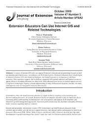 Pdf Extension Educators Can Use Internet Gis And Related