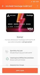 Available instantly on freecharge app to eligible customers regular edge rewards earn edge rewards on achieving milestones Freecharge Forays Into Digital Credit Cards Powered By Axis Bank The News Strike