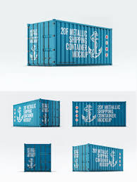 Download Shipping Container Mockup Shipping Container Container Mockup