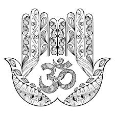 To help pass the time art philosophy by prima has a number of free coloring pages you can download. Hand Drawn Protection Hamsa Hand For Adult Coloring Pages In Doodle Zentangle Tribal Style Henna Ethnic Ornamental Tattoo With Ohm Sign Indian Religion Vector Illustration For Patterned T Shirt Or Prints Ù…ÙˆÙ‚Ø¹ ØªØµÙ…ÙŠÙ…ÙŠ