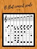 Flute Fingering Chart Worksheets Teaching Resources Tpt