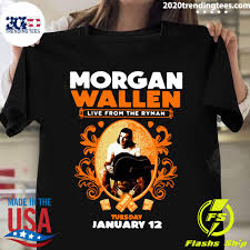 Official morgan wallen merchandise & vinyl. Morgan Wallen Live From The Ryman Tuesday January 12 Shirt 2020 Trending Tees