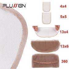 Best 4x4 5x5 13x4 13x6 360 Top Swiss Lace Frontal Closure Net Basement Foundation Wig Hair Weaving Net Wholesale 1 5 Pcs L Lace Frontal Closure Wigs Swiss Lace