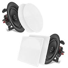 Introducing Pyle Ceiling Speakers Stereo Home Theater Speakers In Wall Speakers Flush Mount 65inch In Wall Speakers Ceiling Speakers Home Theater Speakers