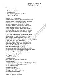Teachers Notebook Writing Langston Hughes Lessons Langston Hughes