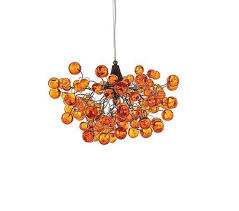 Orange Ceiling Light Globe Ceiling Light Elegant And Unique Etsy Unique Chandeliers Ceiling Lights Globe Ceiling Light
