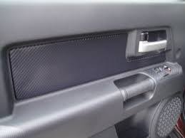 Fj Door Inserts Window Locks Cover Wrapped In Carbon Fiber Black Vinyl Carbon Fiber Vinyl Yellow Interior Window Inserts