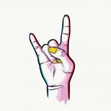Ilustracao Desenhado A Mao De Rock Metal Efeito Estereo 3d Anaglifo Artistico Vermelho Legal Imagem Png E Vetor Para Download Gratuito Como Desenhar Maos Guia De Desenho Vetores