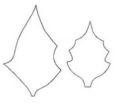 Poinsettia Leaves Leaf Template Flower Template